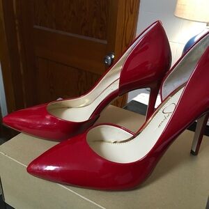 Jessica Simpson Red Patent Heels